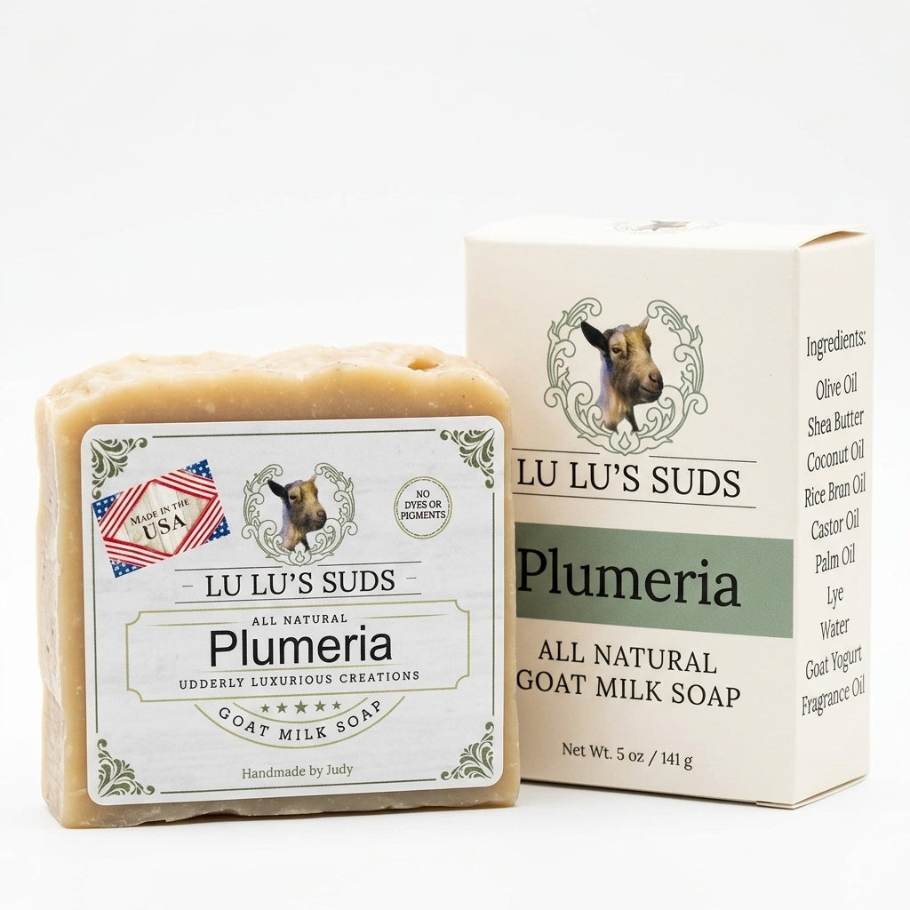Plumeria Goat Milk Soap 5 oz.