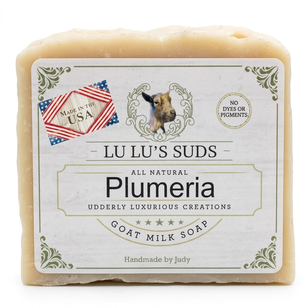 Plumeria Goat Milk Soap 5 oz.