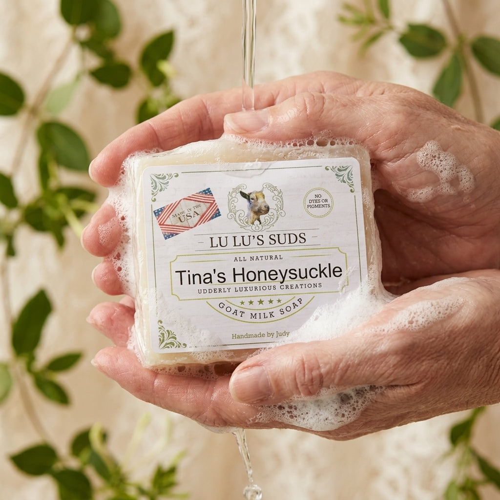 Tina's Honeysuckle Goat Milk Soap 5 oz.