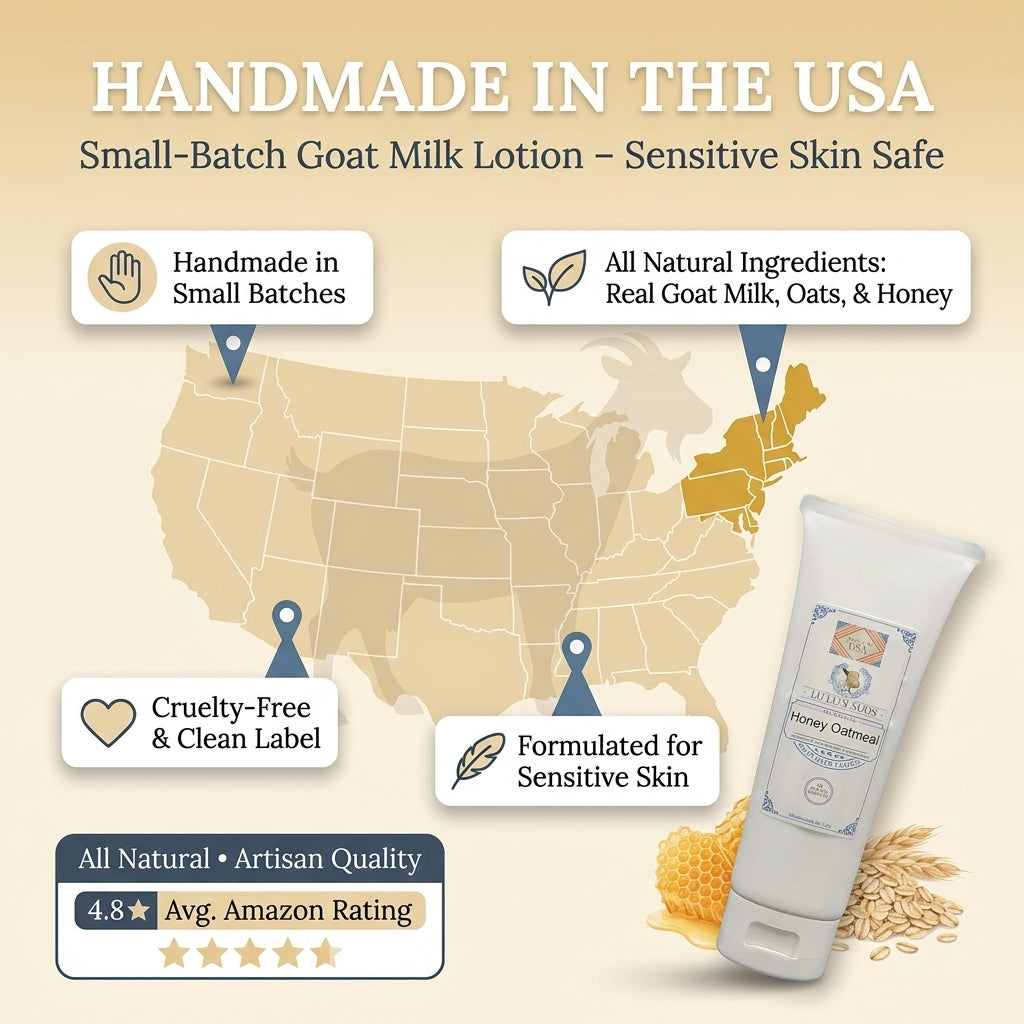 Honey Oatmeal Goat Milk Lotion 8 oz.