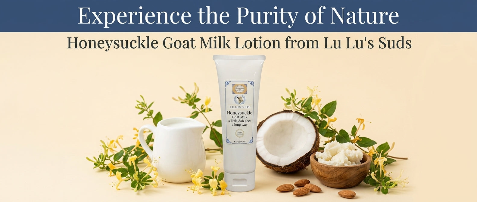 Honeysuckle Goat Milk Lotion 8 oz.