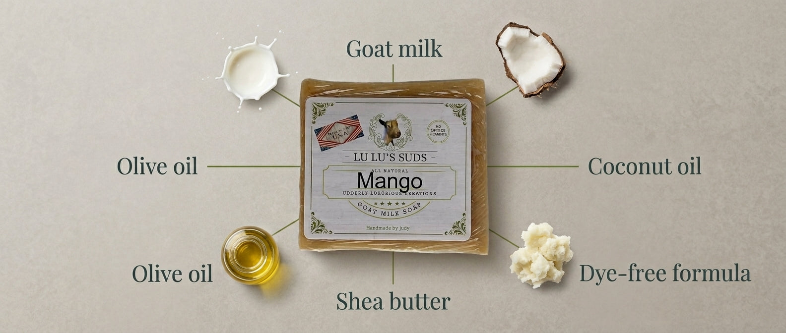 Mango Goat Milk Soap 5 oz.
