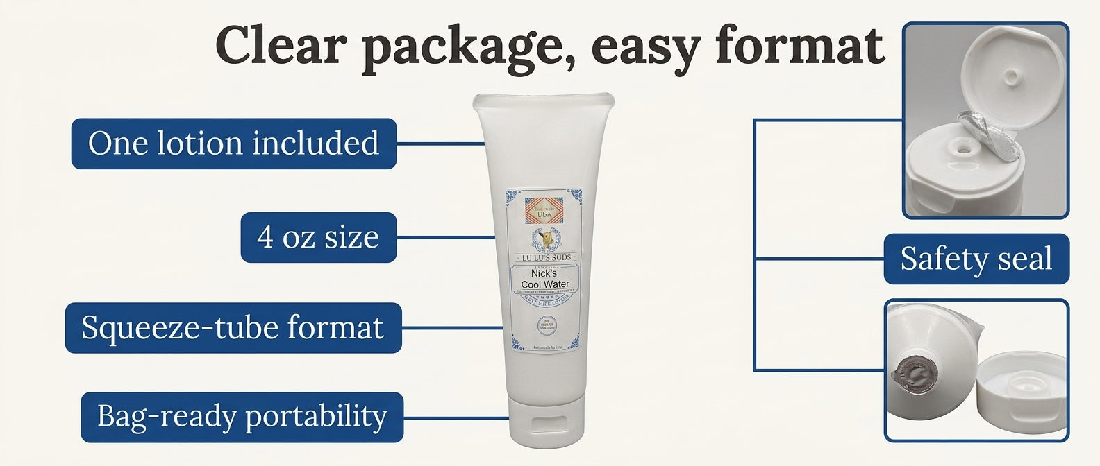 Nick's Cool Water Goat Milk Lotion 4 oz.