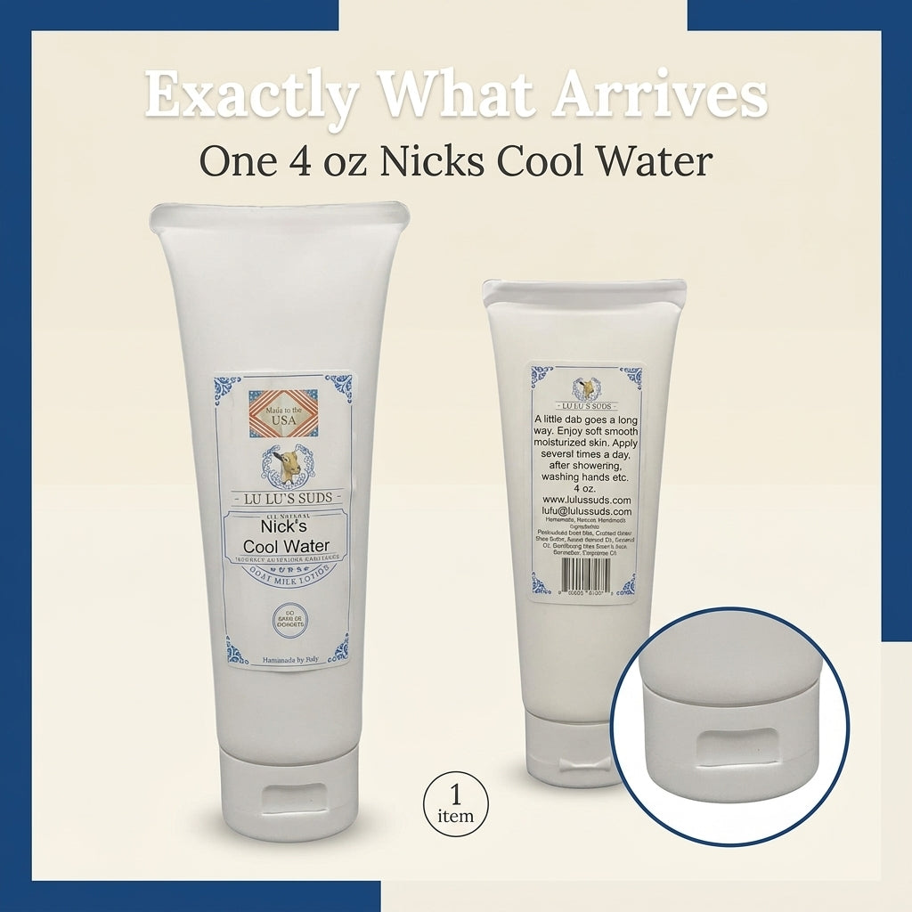 Nick's Cool Water Goat Milk Lotion 4 oz.