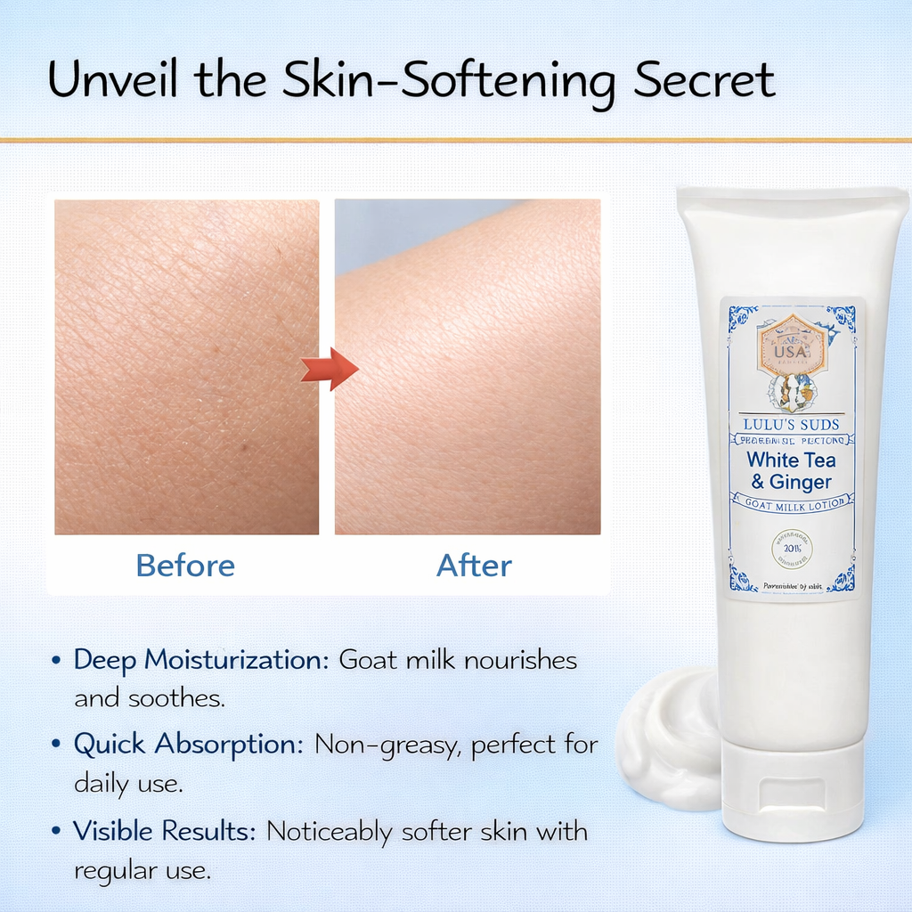 White Tea & Ginger Goat Milk Lotion 4 oz.