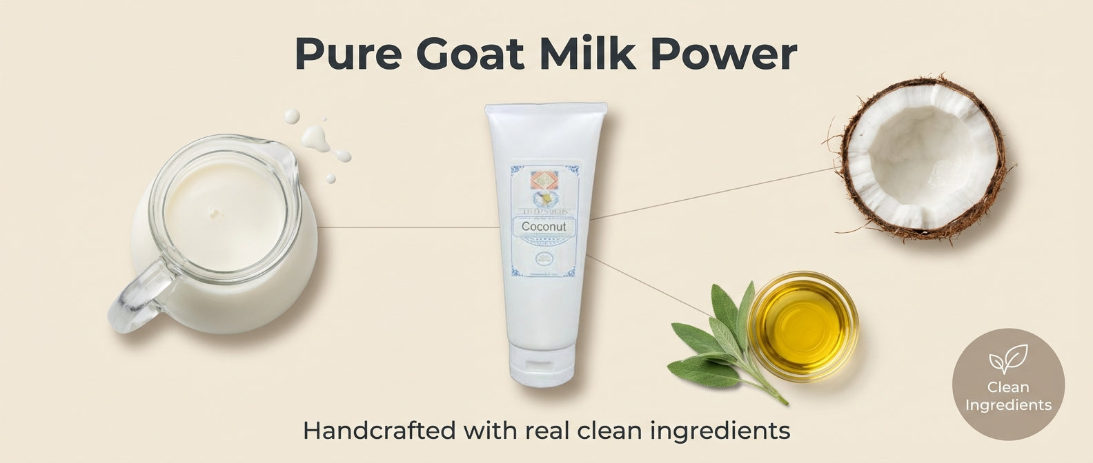 Coconut Goat Milk Lotion 8 oz.