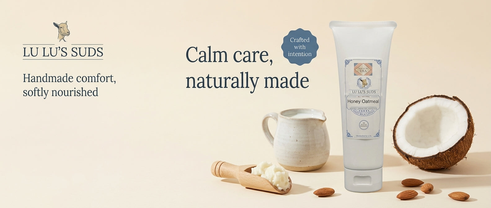 Honey Oatmeal Goat Milk Lotion 8 oz.