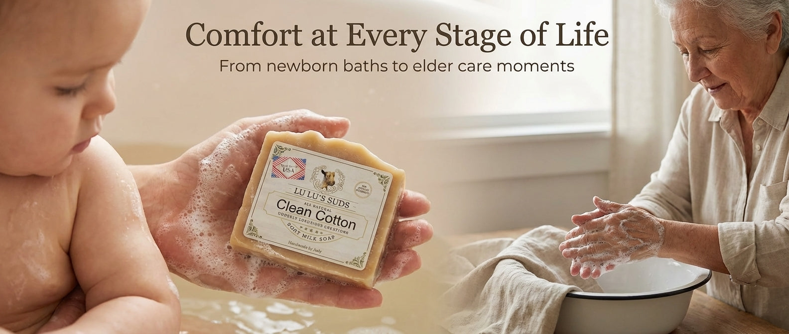 Clean Cotton Goat Milk Soap 5 oz.