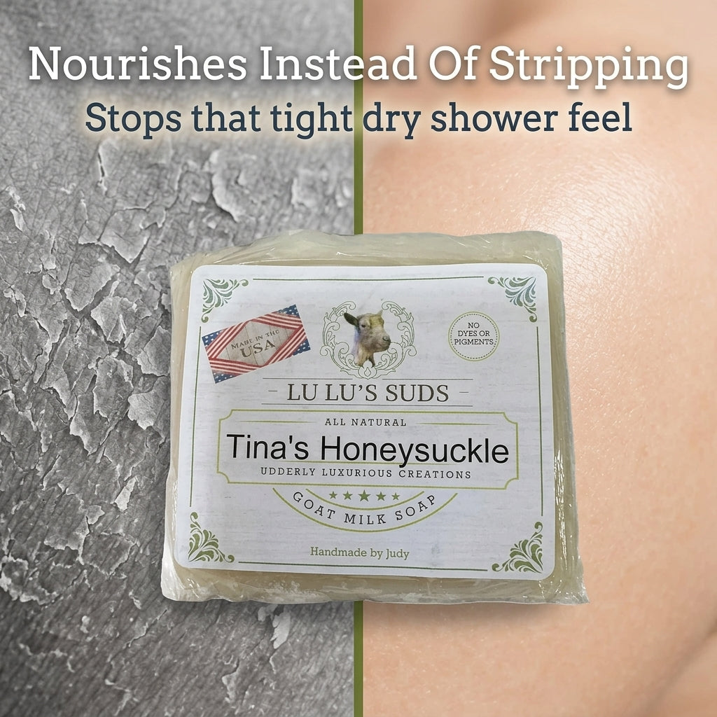 Tina's Honeysuckle Goat Milk Soap 5 oz.