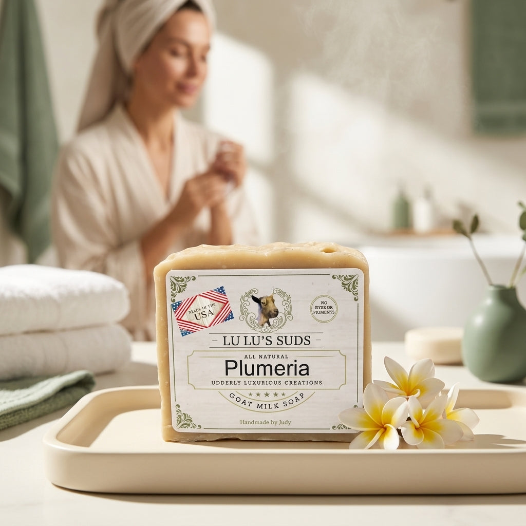 Plumeria Goat Milk Soap 5 oz.