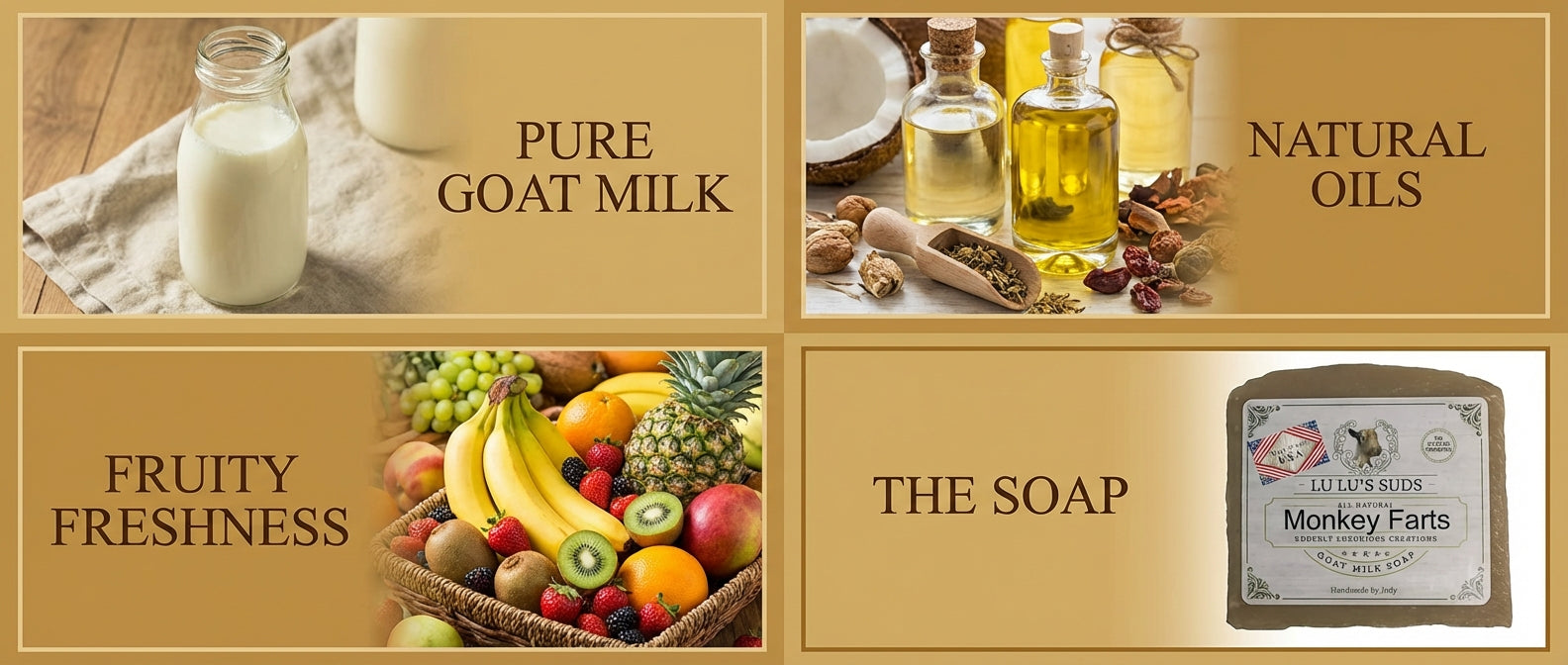 Monkey Farts Goat Milk Soap 5 oz.