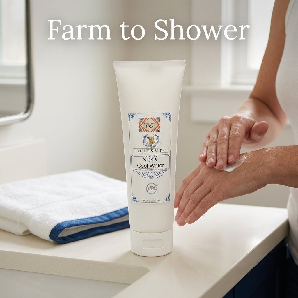 Nick's Cool Water Goat Milk Lotion 4 oz.