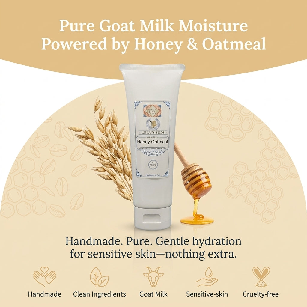 Honey Oatmeal Goat Milk Lotion 8 oz.