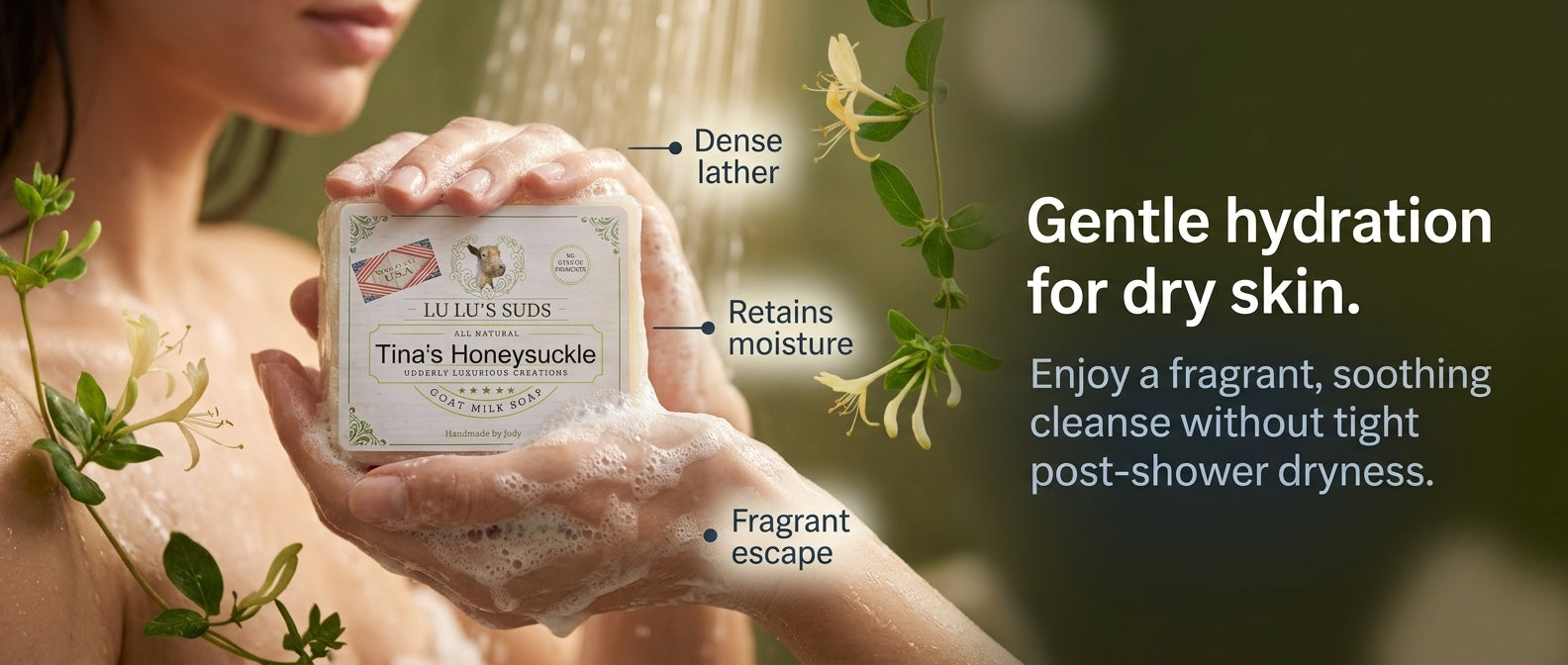 Tina's Honeysuckle Goat Milk Soap 5 oz.