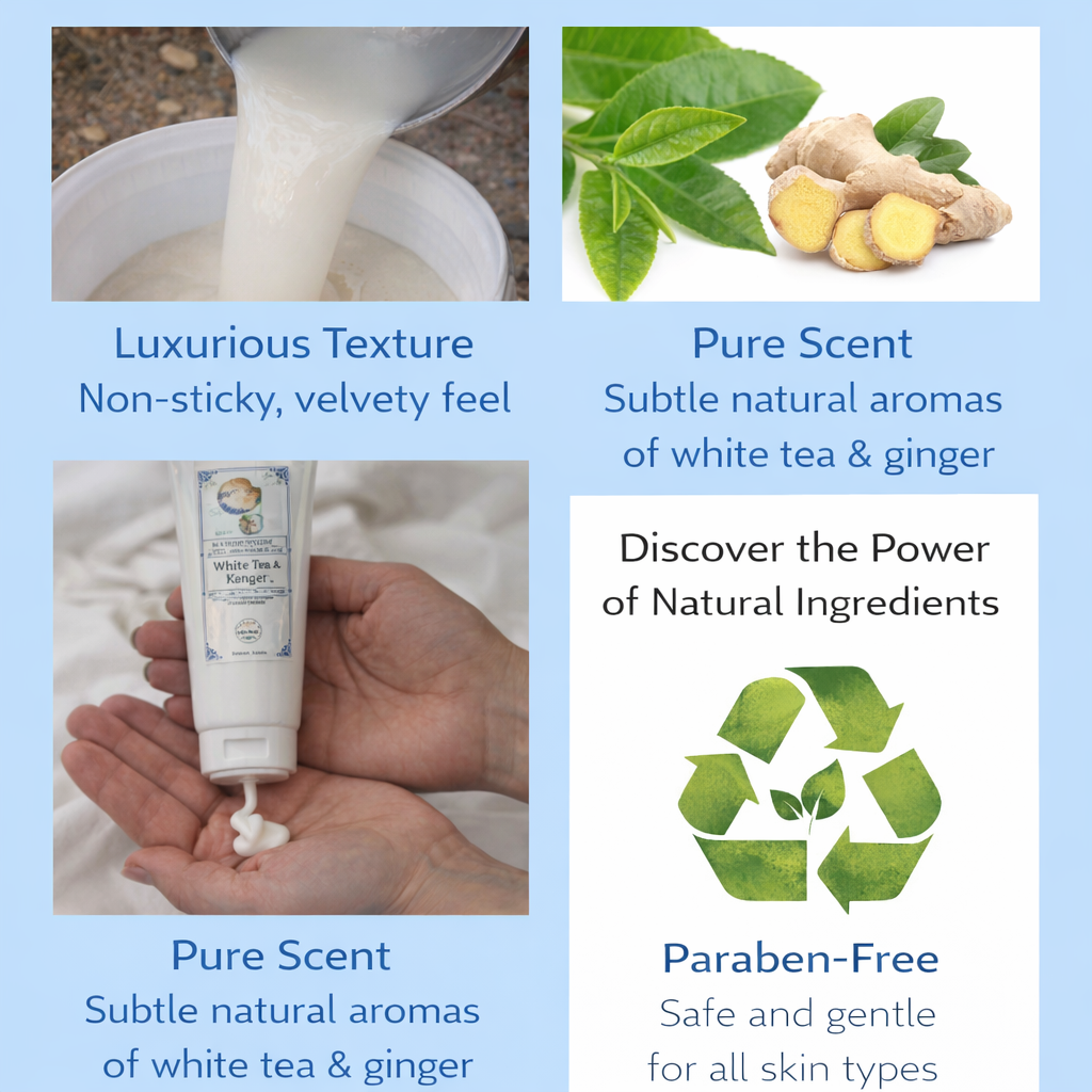 White Tea & Ginger Goat Milk Lotion 8 oz.