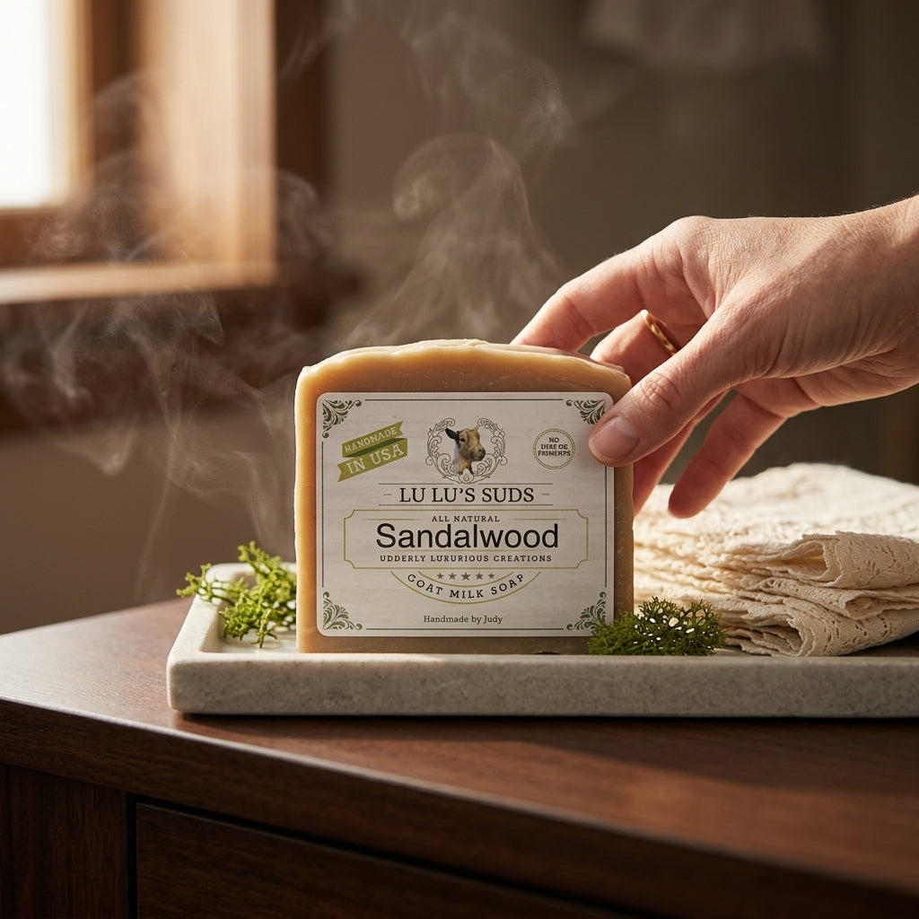 Sandalwood Goat Milk Soap 5 oz.