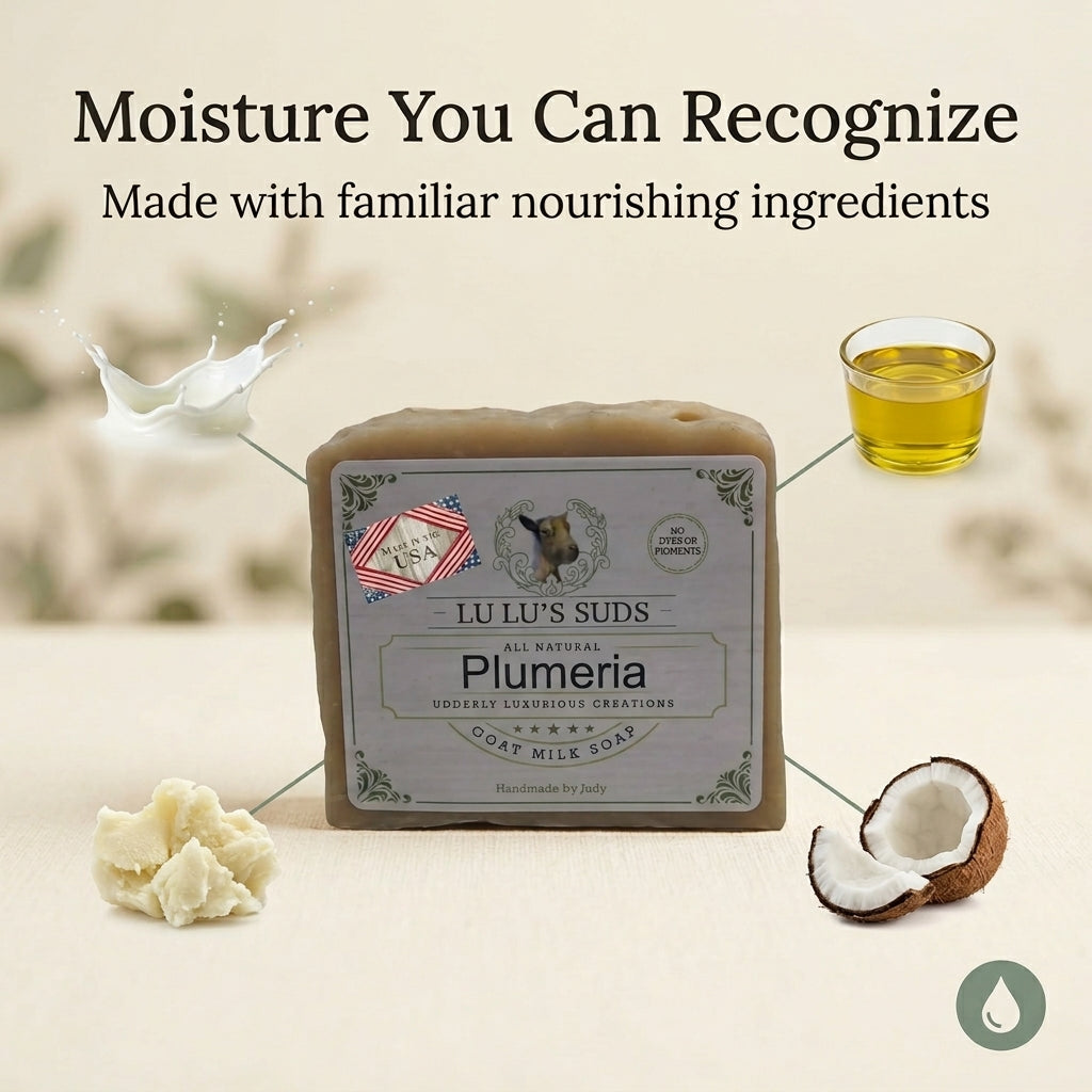 Plumeria Goat Milk Soap 5 oz.