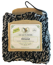 Soap Bag 100% Cotton Hand Knitted Dove & Black