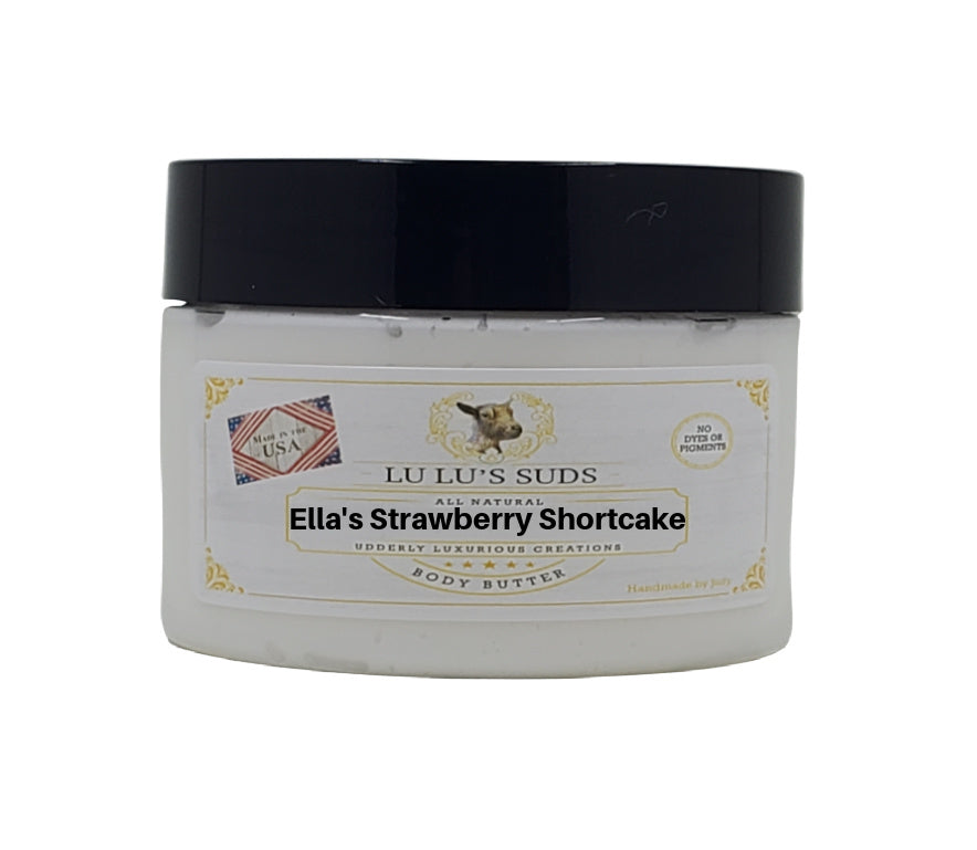 Ella's Strawberry Shortcake Coconut Shea Body Butter 4 oz.