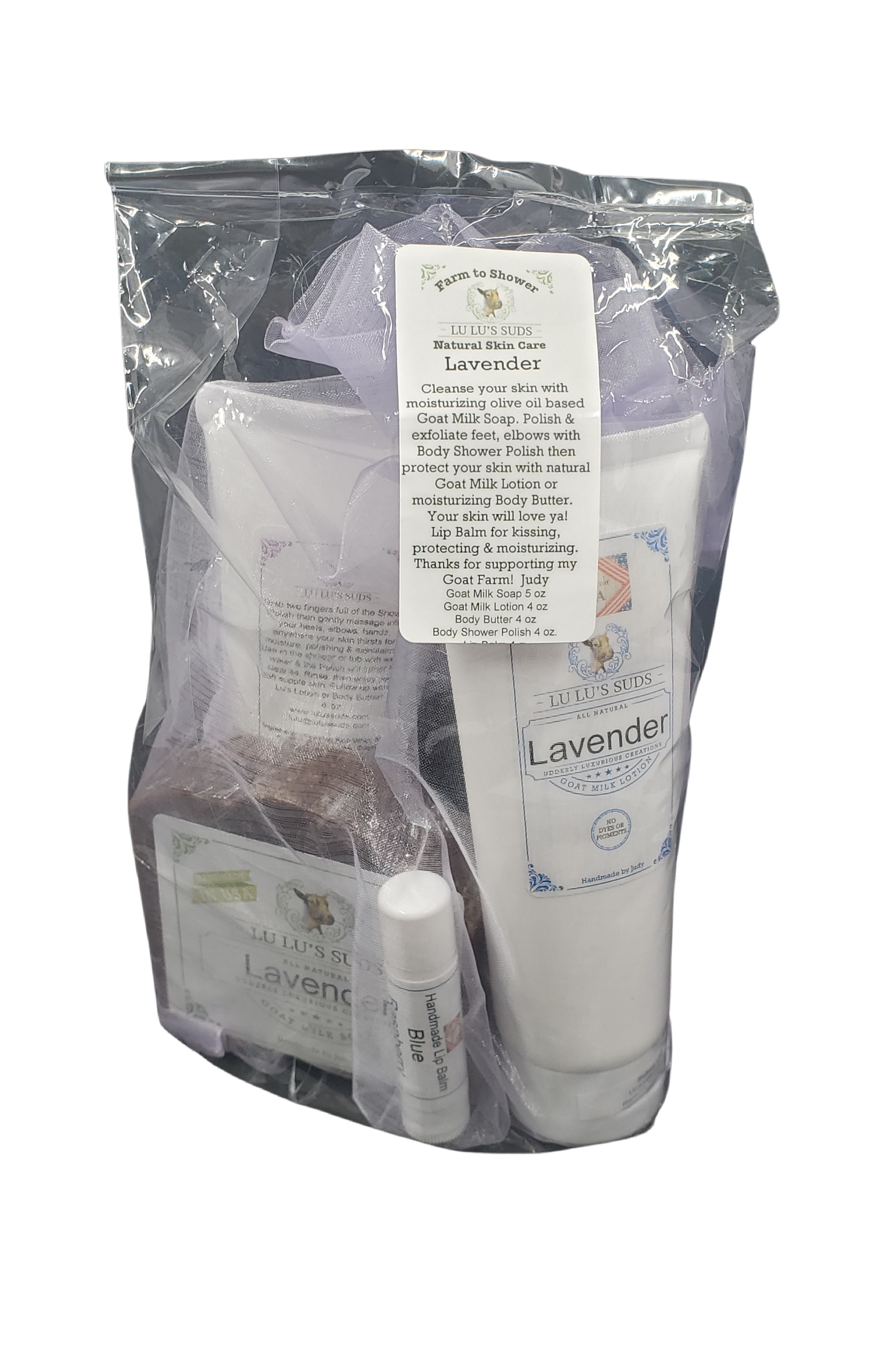 Parker's White Sands Soap, Lotion, Body Butter, Body Shower Polish Gift Set