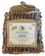 Soap Bag 100% Cotton Hand Knitted Monkey Brown & Antique Cream