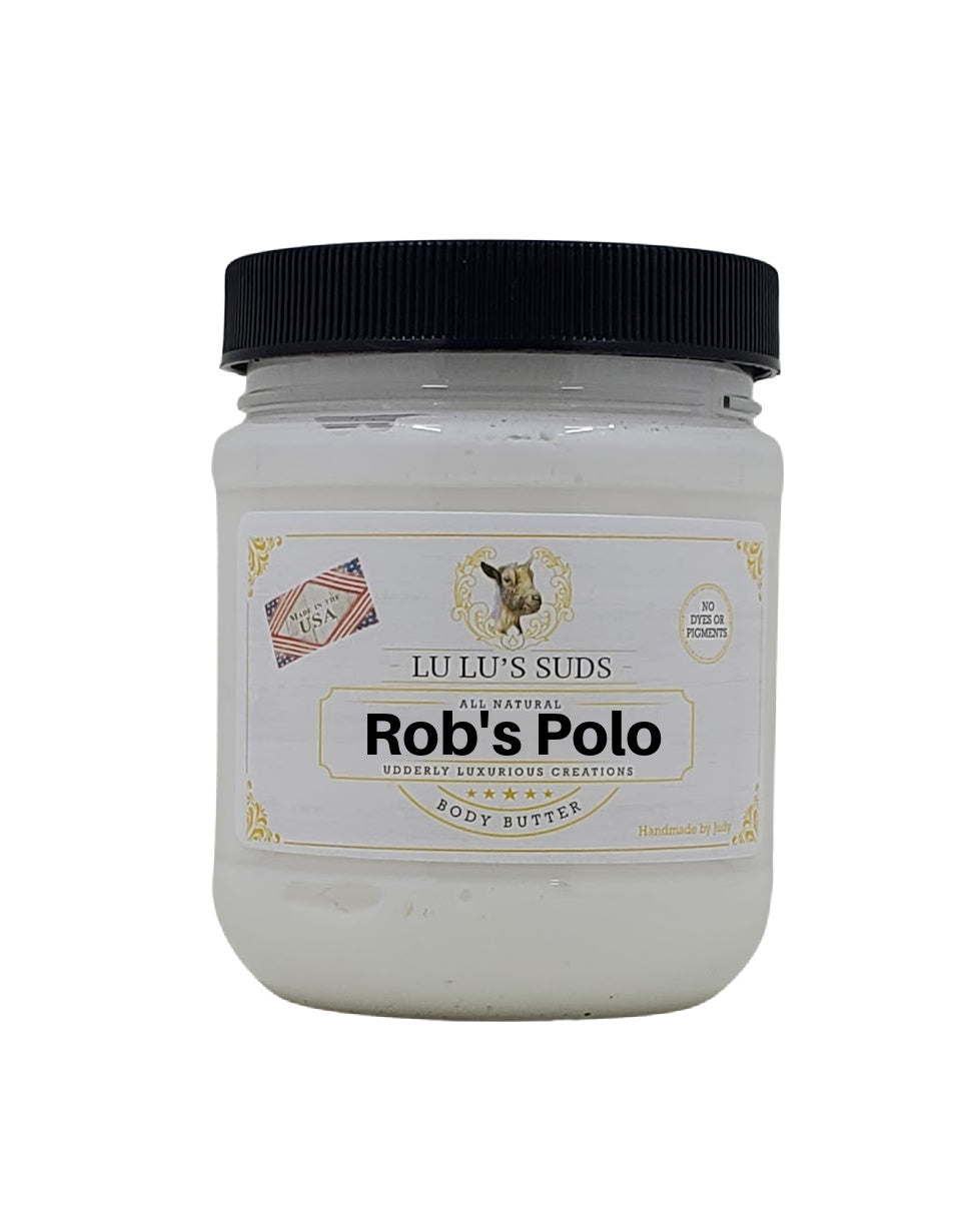 Rob's Polo Coconut Shea Body Butter 8 oz.
