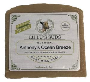 Anthony's Ocean Breeze Goat Milk Soap 5 oz.