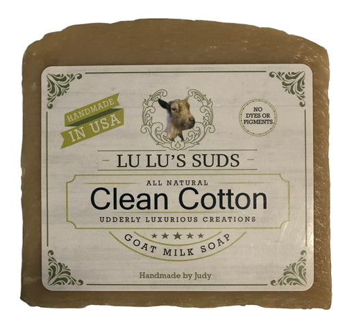 Clean Cotton Goat Milk Soap 5 oz.