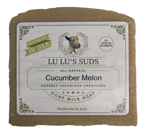 Cucumber Melon Goat Milk Soap 5 oz.