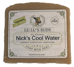 Nick's Cool Water Goat Milk Soap 5 oz.