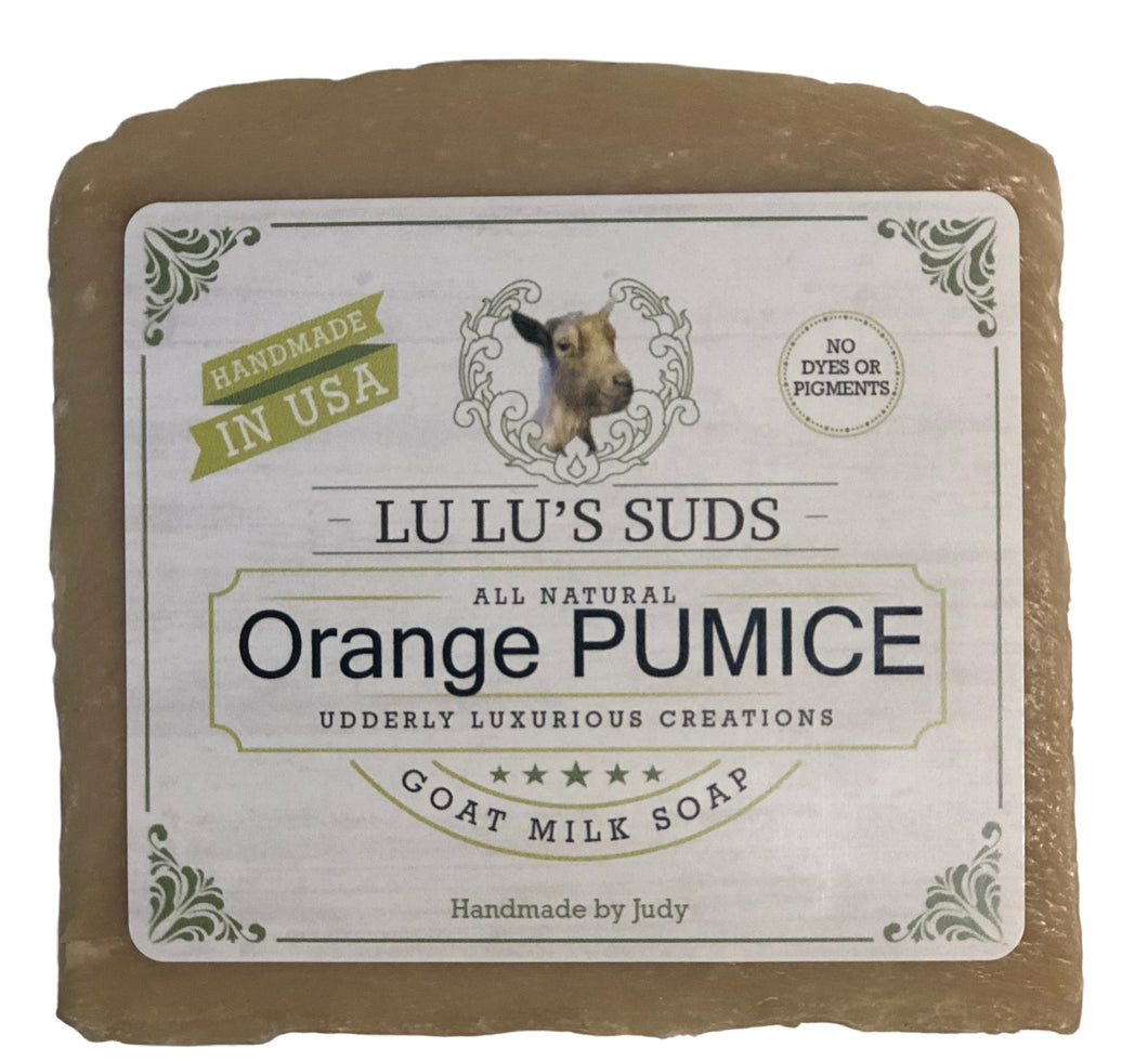 Orange Pumice Goat Milk Soap 5 oz.