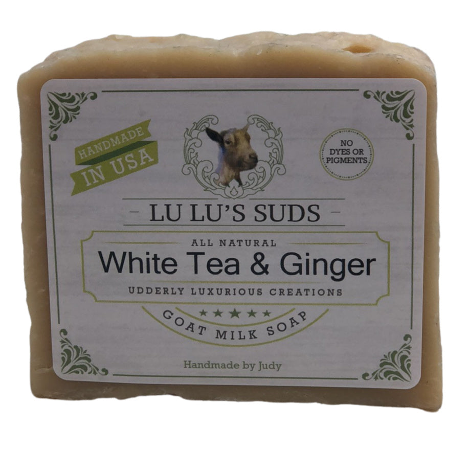 White Tea & Ginger Soap, Lotion, Body Butter, Body Shower Polish Gift Set