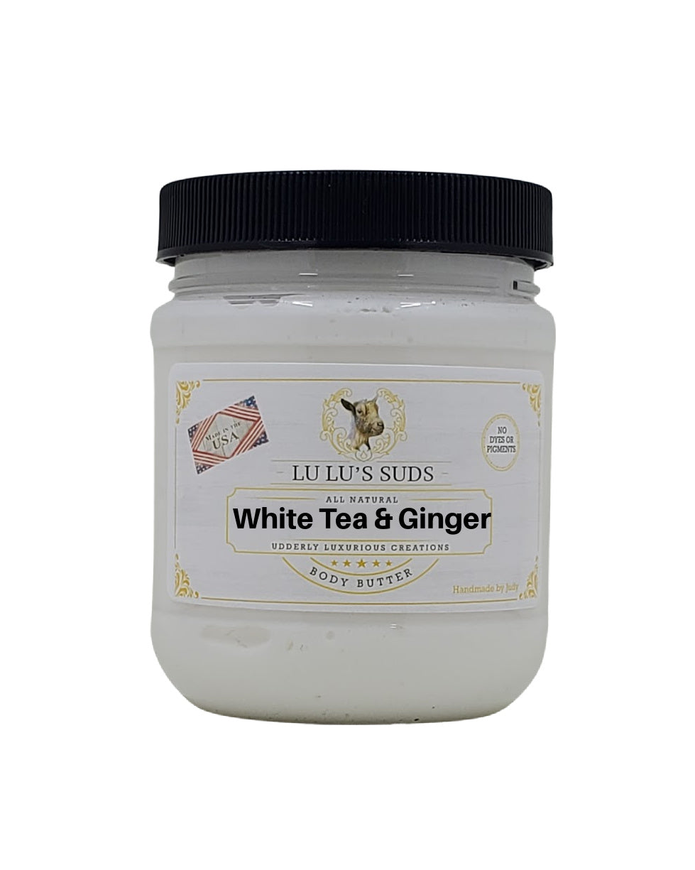 White Tea & Ginger Coconut Shea Body Butter 8 oz.