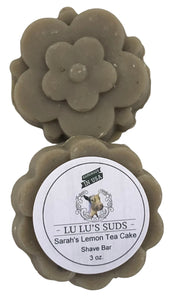Sarah's Lemon Tea Cake Shave Bar 3 oz.