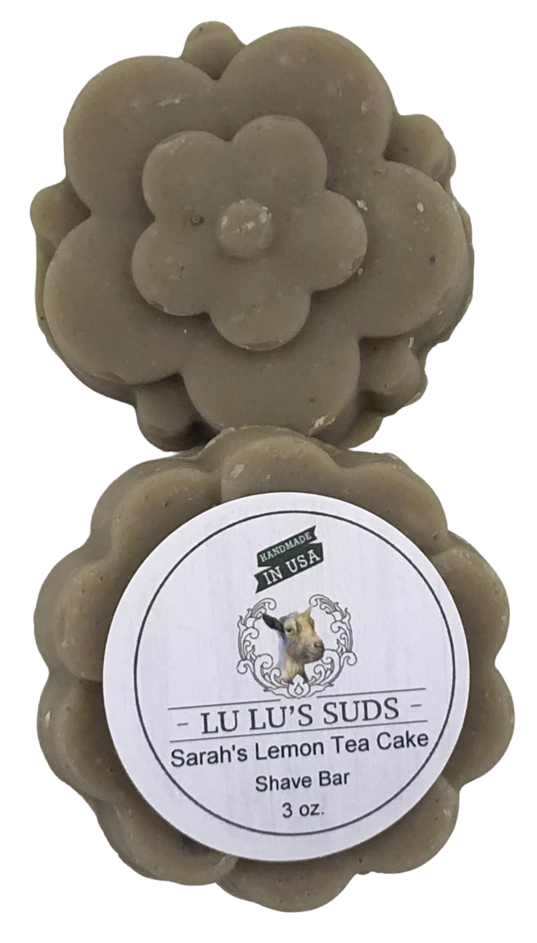 Sarah's Lemon Tea Cake Shave Bar 3 oz.